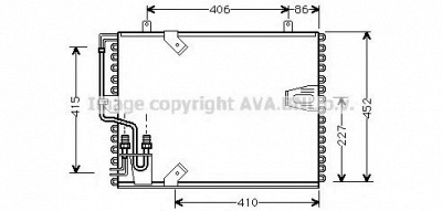 AVA QUALITY COOLING bw5183 -  Конденсатор, кондиционер